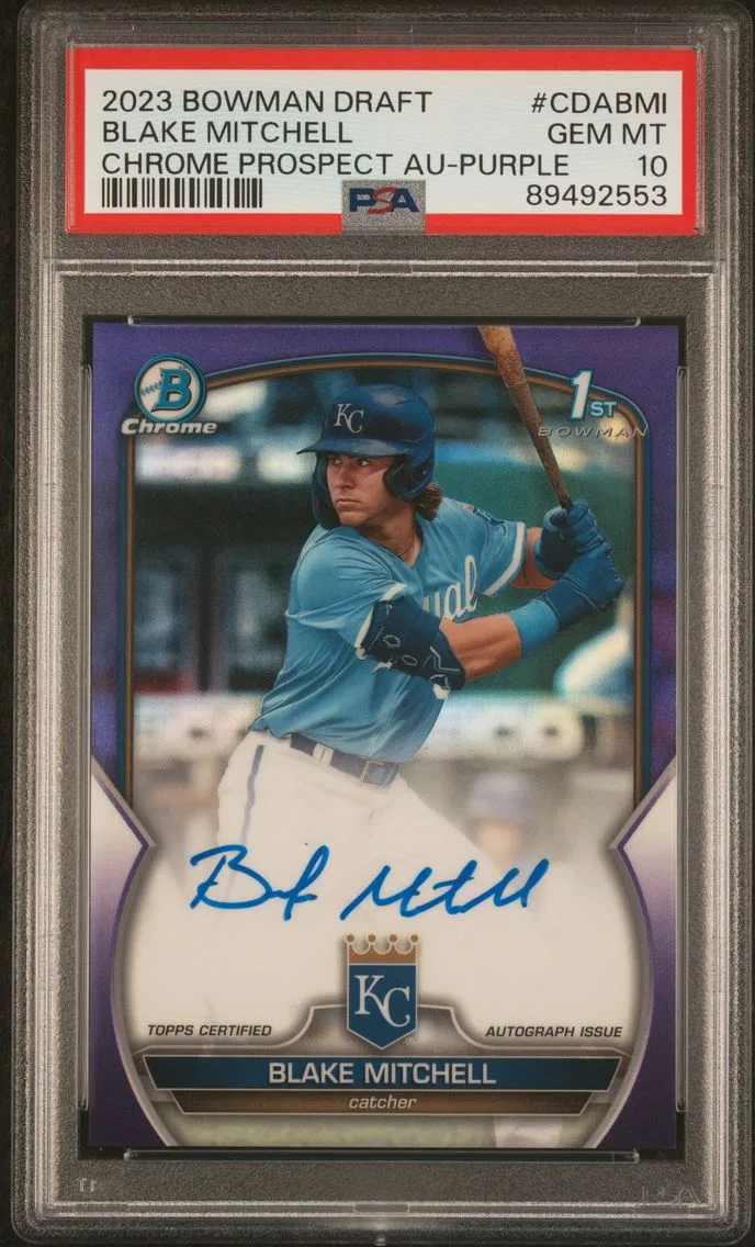 2023 #CDABMI Blake Mitchell PSA 10 Bowman Draft Chrome Prospect Autograph