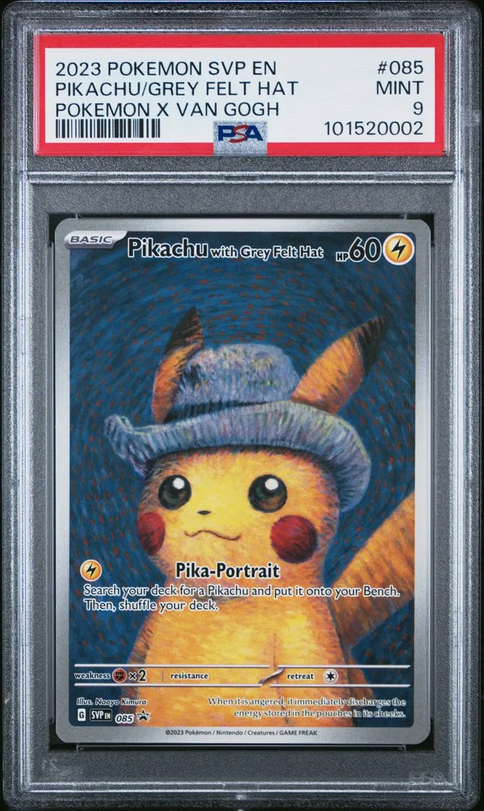 2023 #085 Pikachu With Grey Felt Hat PSA 9 Svp EN-SV Black Star Promo