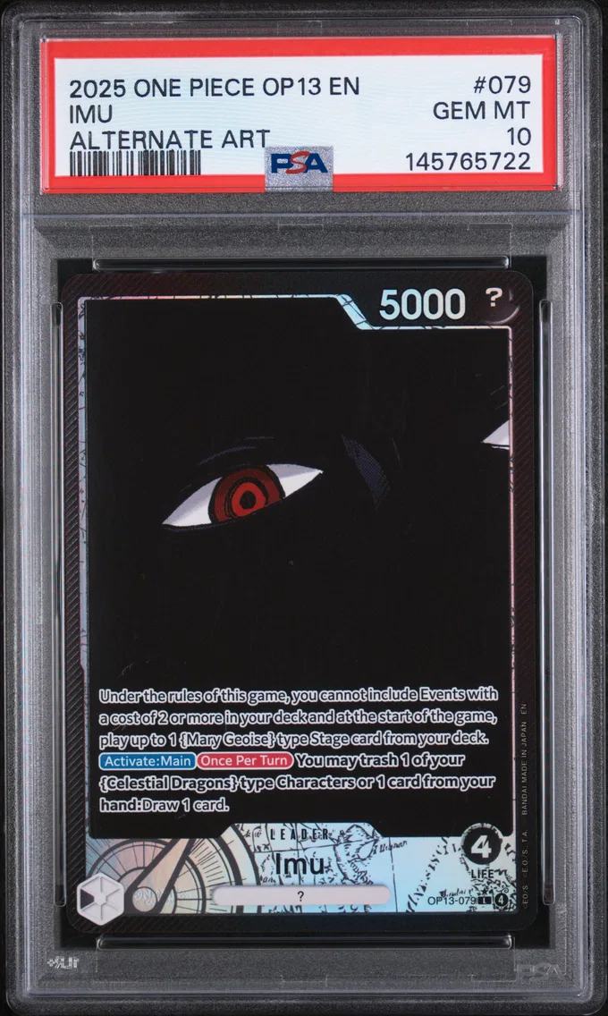 2025 #079 Imu PSA 10 One Piece OP13-Carrying on His Will