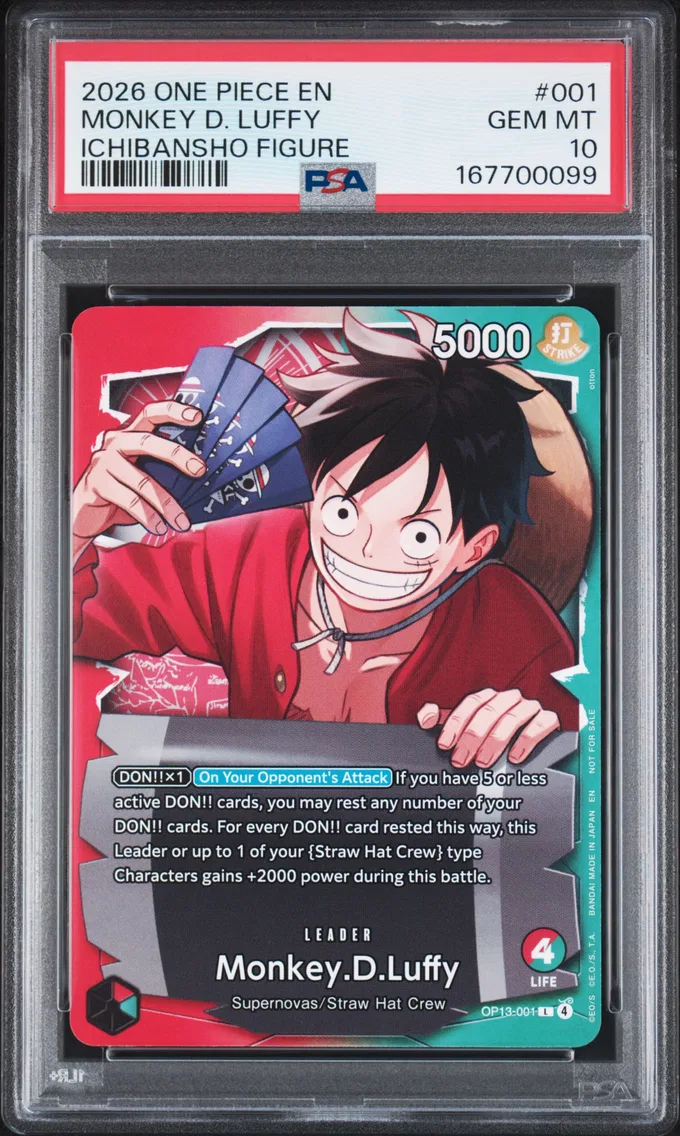 2026 #001 Monkey D. Luffy PSA 10 One Piece Promos