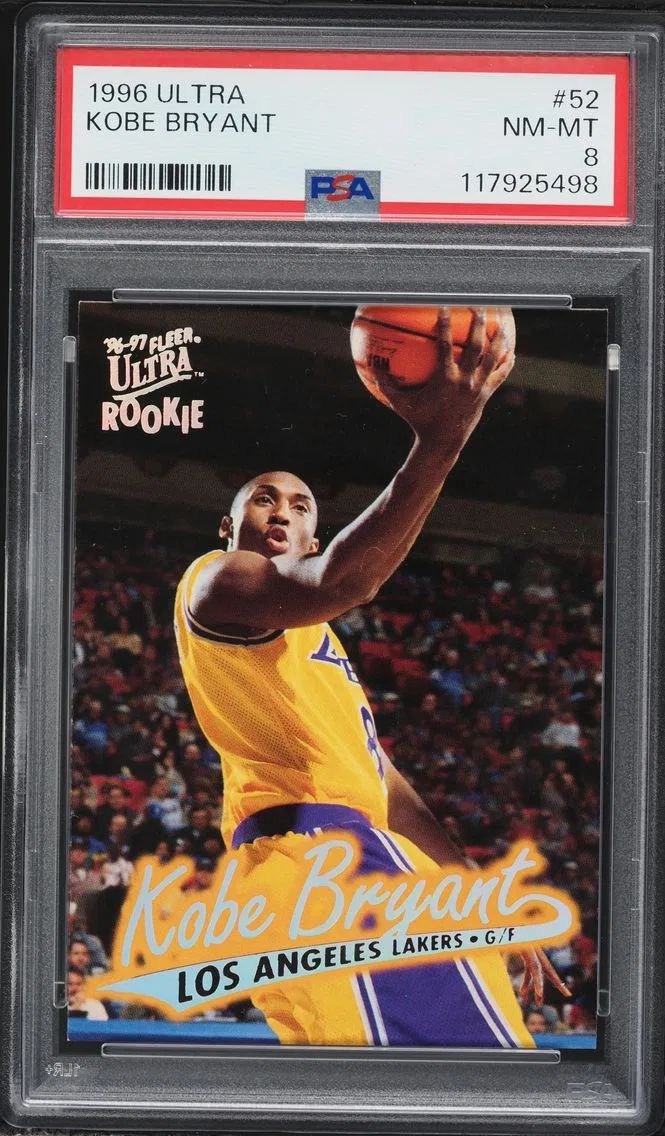 1996 #52 Kobe Bryant PSA 8 Ultra Basketball