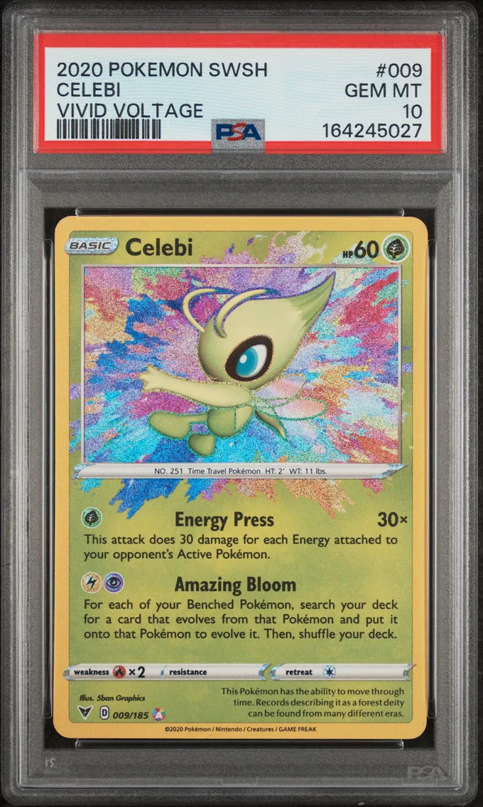 2020 #009 Celebi PSA 10 Sword & Shield Vivid Voltage