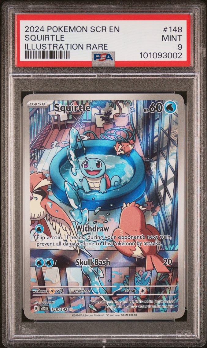 2024 #148 SQUIRTLE PSA 9 POKEMON SCR EN-STELLAR CROWN | ILLUSTRATION RARE