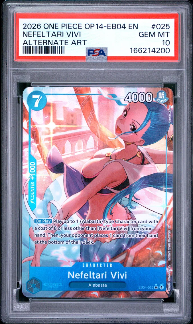 2026 #025 Nefeltari Vivi PSA 10 One Piece OP14-EB04-the Azure Sea's Seven