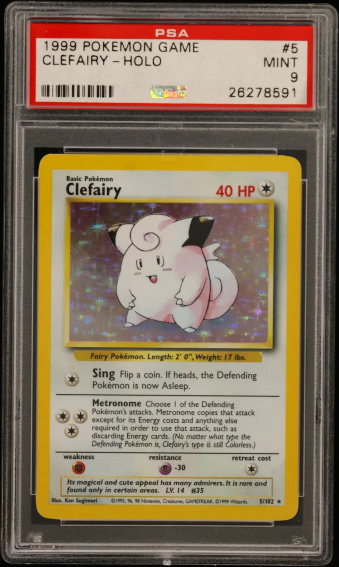 1999 #5 Clefairy-Holo PSA 9 Game