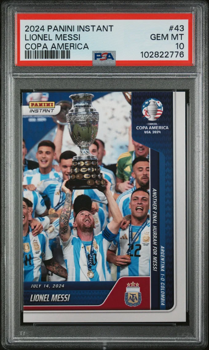 2024 #43 Lionel Messi PSA 10 Panini Instant Conmebol Copa America 2024