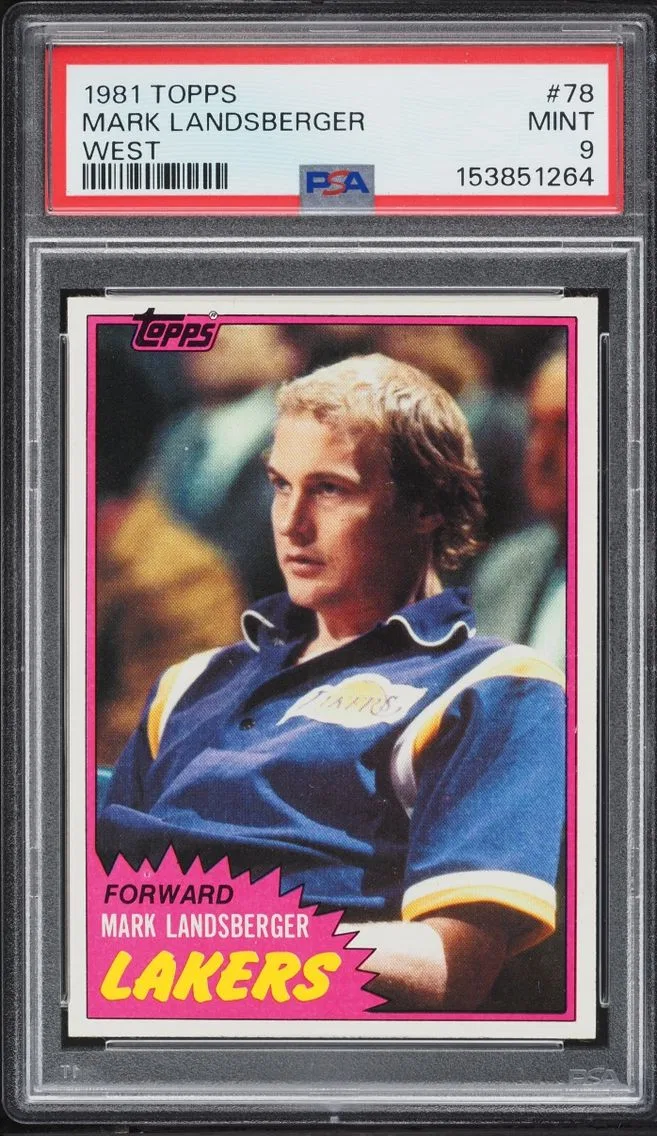 1981 Topps Basketball Mark Landsberger WEST #78 PSA 9 MINT