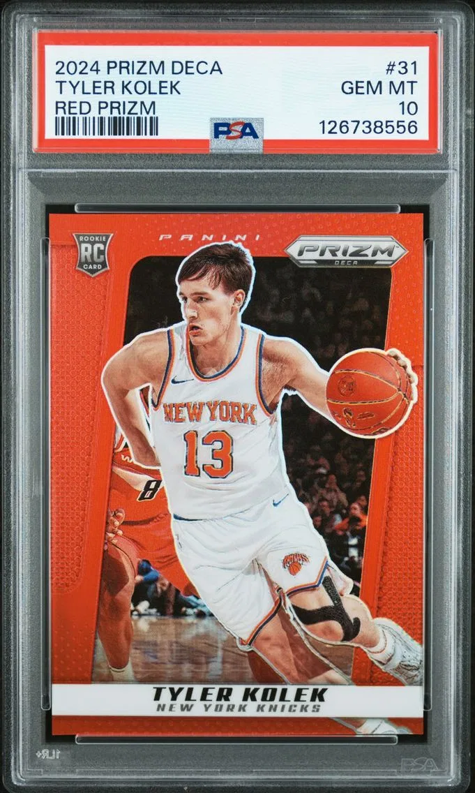 2024 #31 Tyler Kolek PSA 10 Panini Prizm Deca