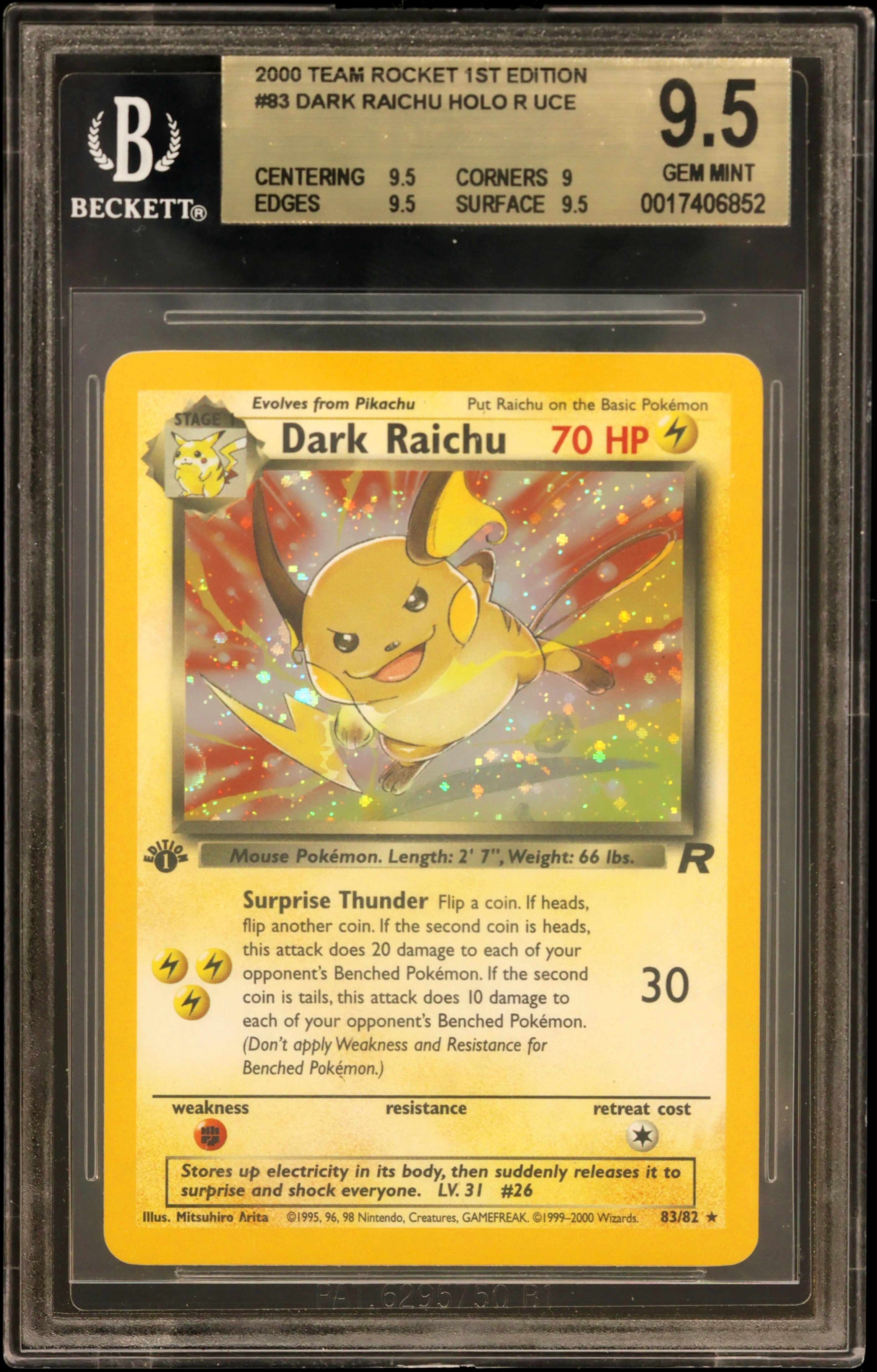 Dark Raichu HOLO R UER