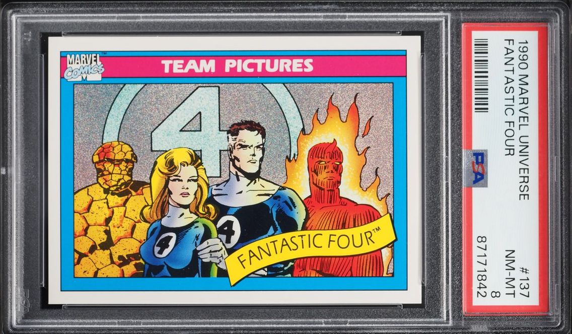 1990 #137 Impel Marvel Universe Fantastic Four NM-MT PSA 8