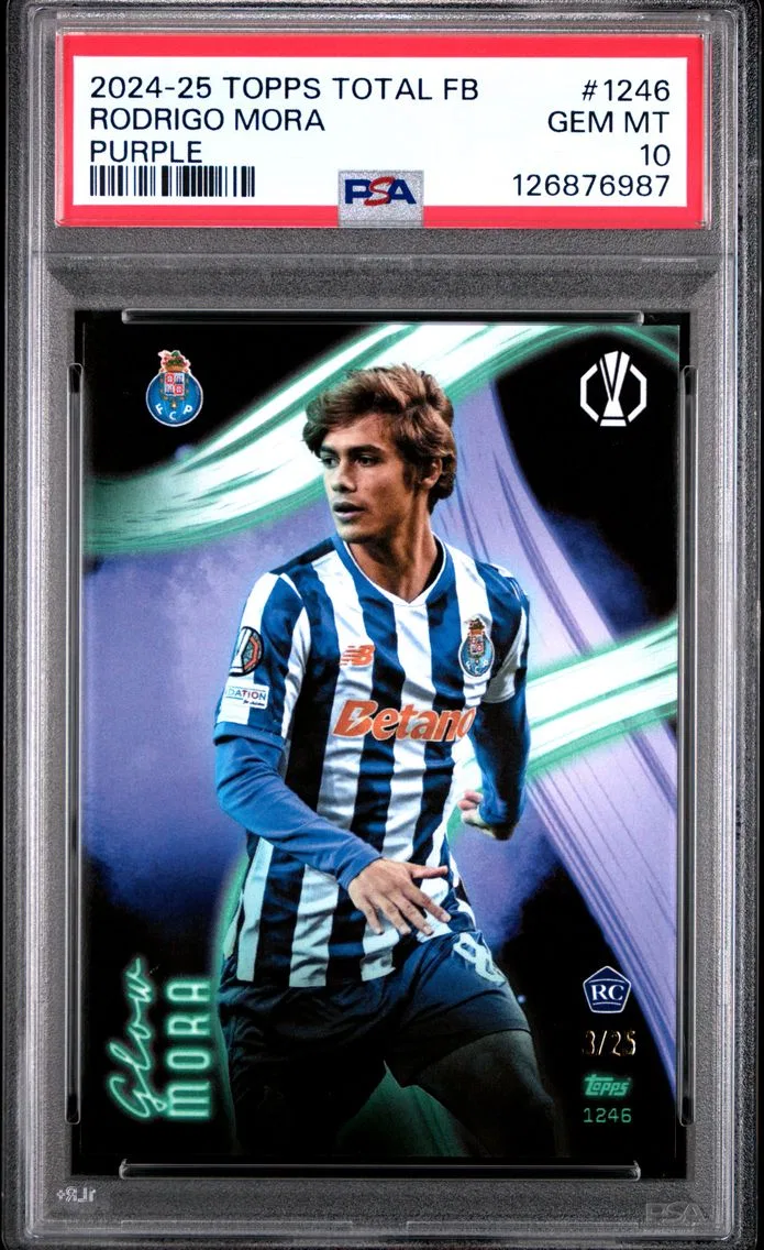 2024 #1246 Rodrigo Mora PSA 10 Topps Total Football
