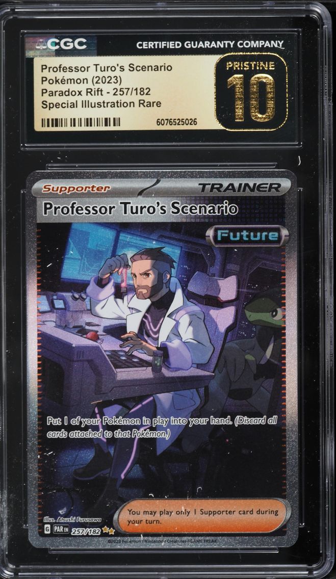 2023 #257 Professor Turo's Scenario CGC 10 Pristine Par EN-Paradox Rift Pokemon