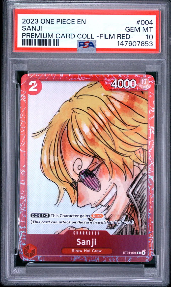 2023 #004 Sanji PSA 10 One Piece Premium Card Collection -One Piece Film Red-
