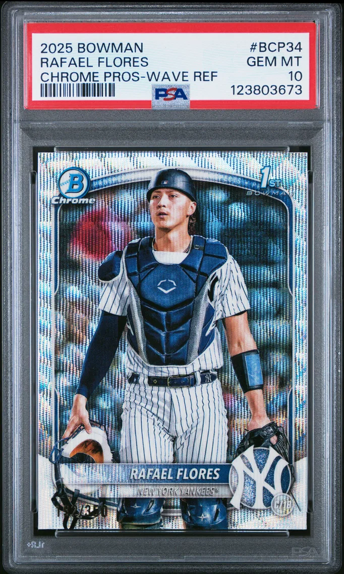 2025 #BCP34 Rafael Flores PSA 10 Bowman Chrome Prospects