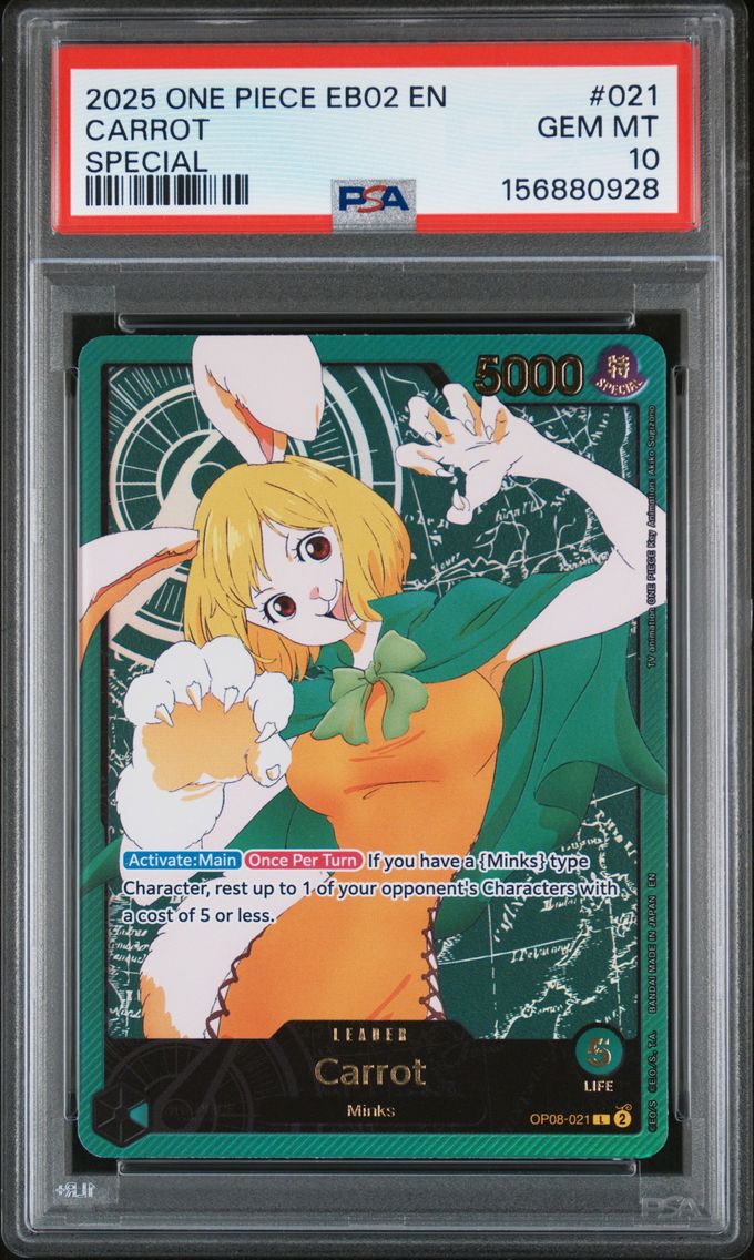 2025 #021 Carrot PSA 10 One Piec