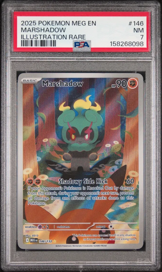 2025 #146 Marshadow PSA 7 Meg EN-Mega Evolution