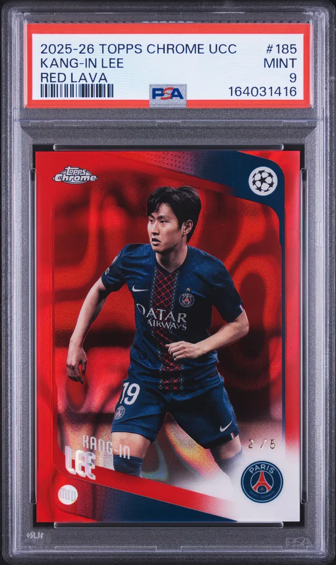 2025 #185 Kang-in Lee PSA 9 Topp