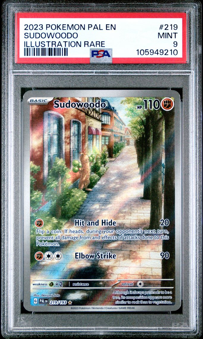 2023 #219 Sudowoodo PSA 9 Pal EN-Paldea Evolved Pokemon