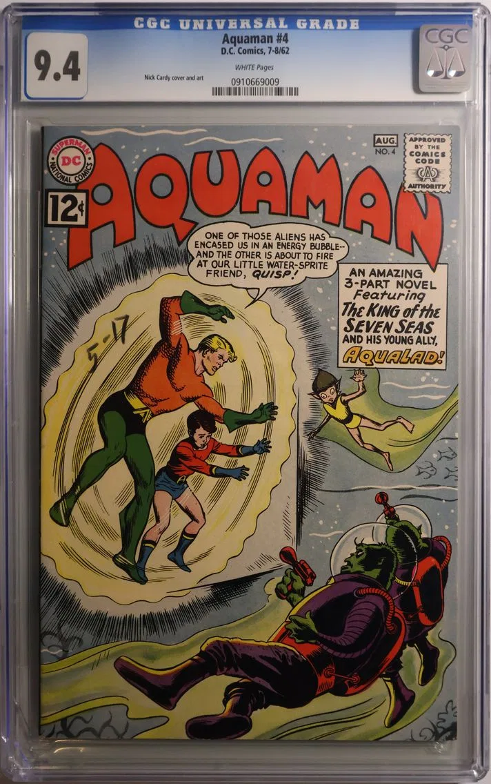 1962 #NA 1962 Aquaman #4 CGC 9.4 DC Comics CGC 9.4