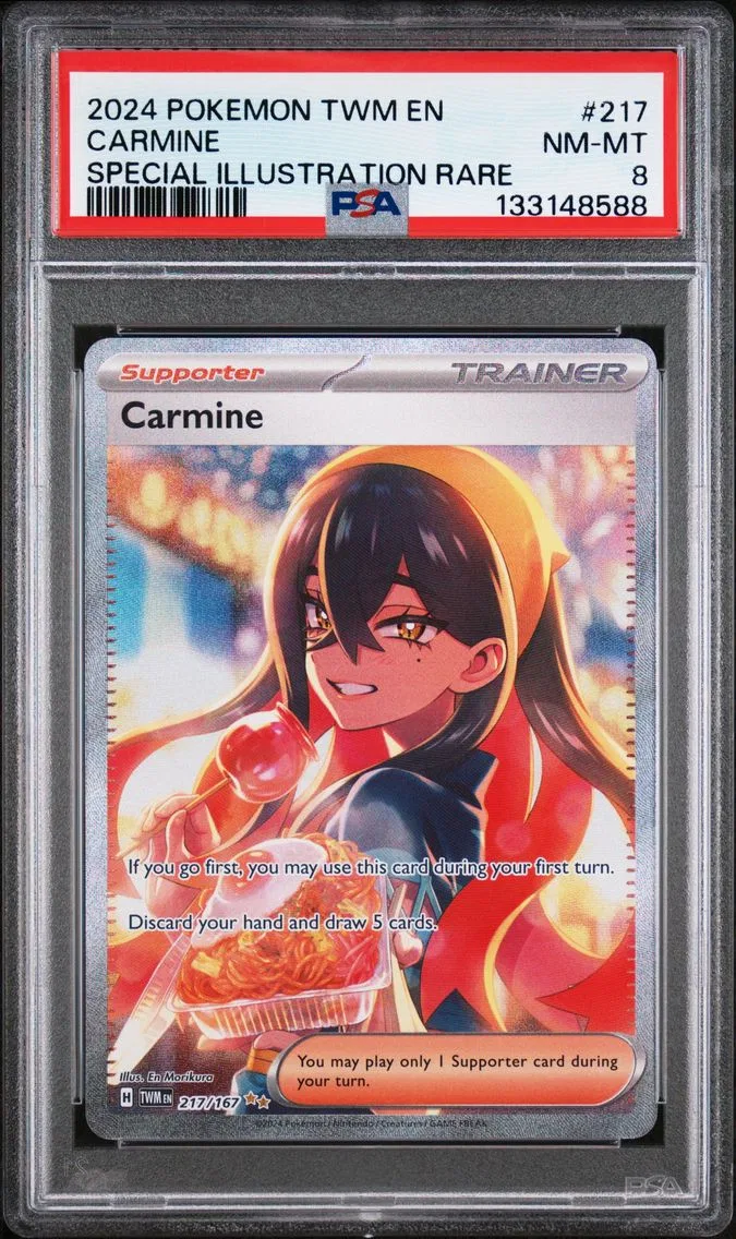 2024 #217 Carmine PSA 8 Twm EN-Twilight Masquerade Pokemon