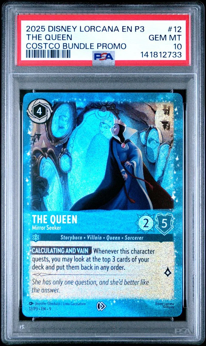 2025 #12 The Queen - Mirror Seeker PSA 10 Disney Lorcana EN P3-Promo