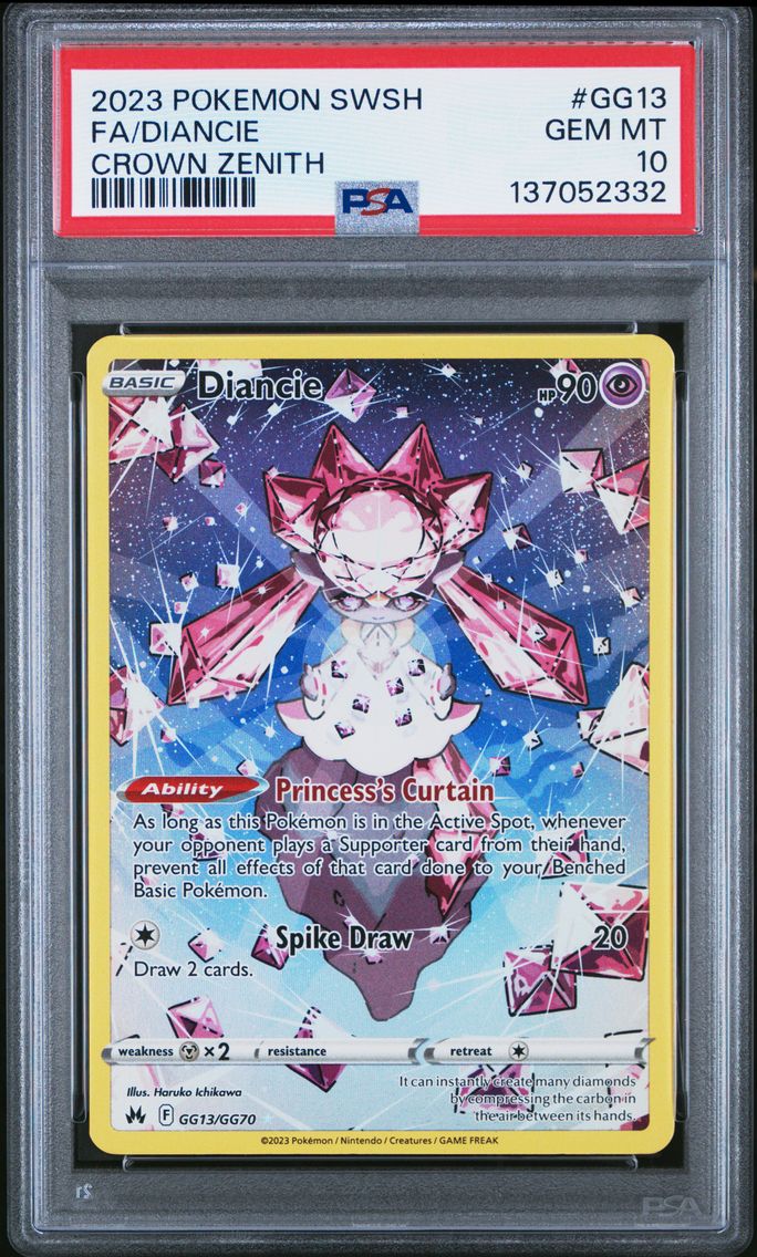 2023 #GG13 Full Art/Diancie PSA 
