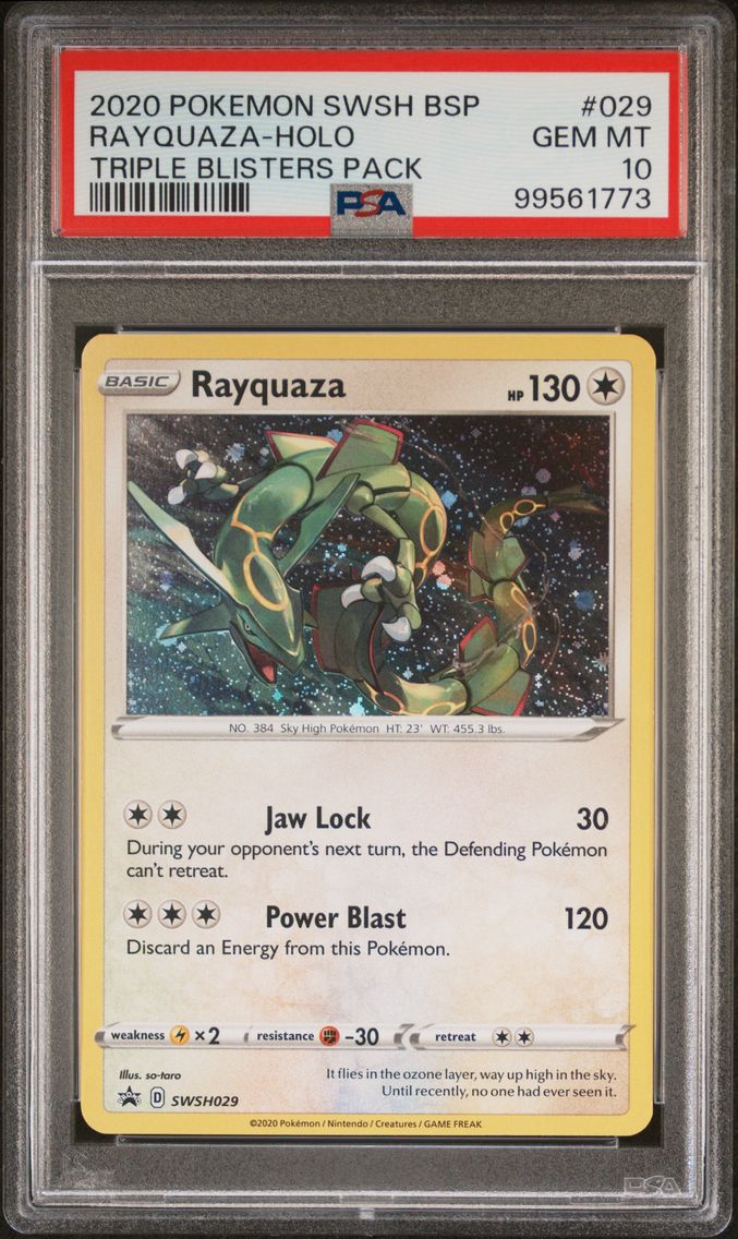 2020 #029 Rayquaza-Holo PSA 10 S