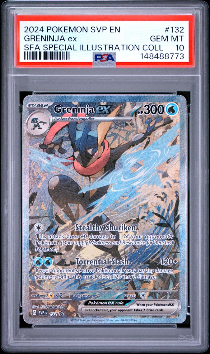 2024 #132 Greninja EX PSA 10 Svp
