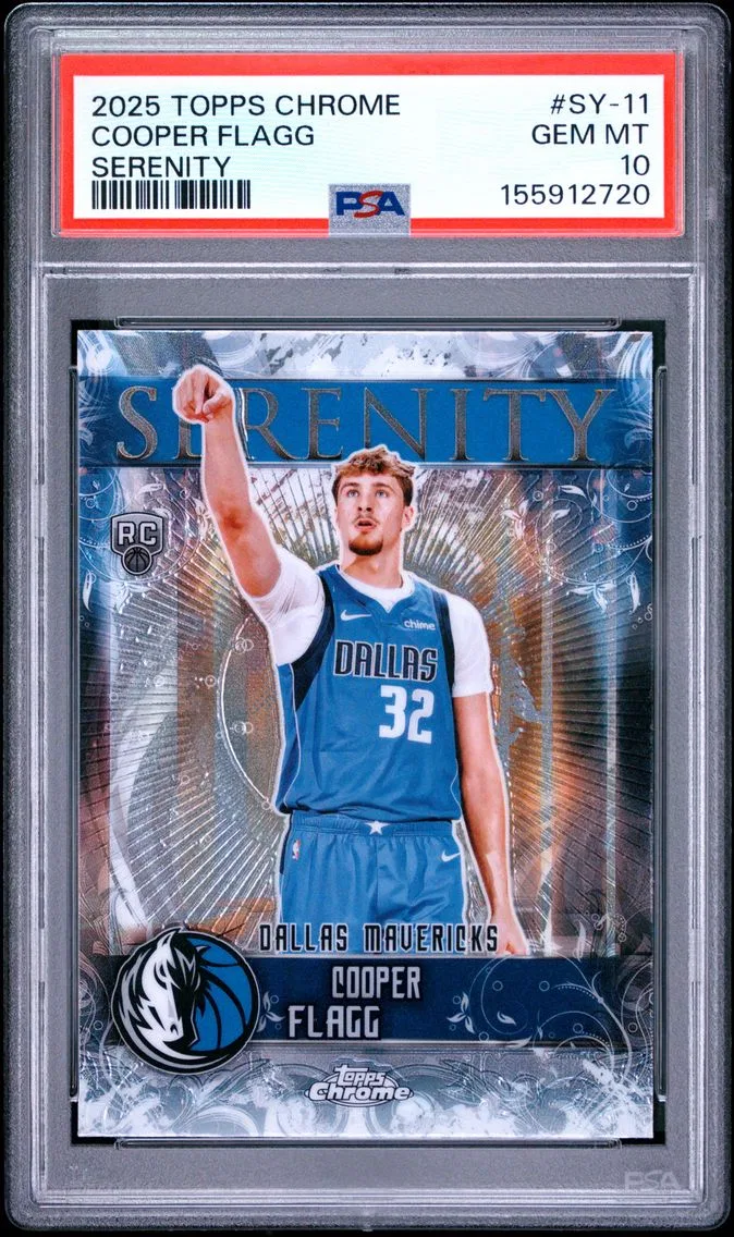 2025 #SY-11 Cooper Flagg PSA 10 Topps Chrome Serenity