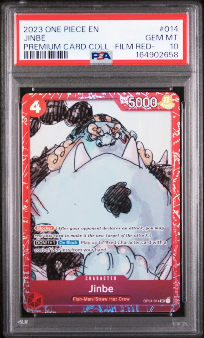 2023 #014 Jinbe PSA 10 One Piece Premium Card Collection -One Piece Film Red-