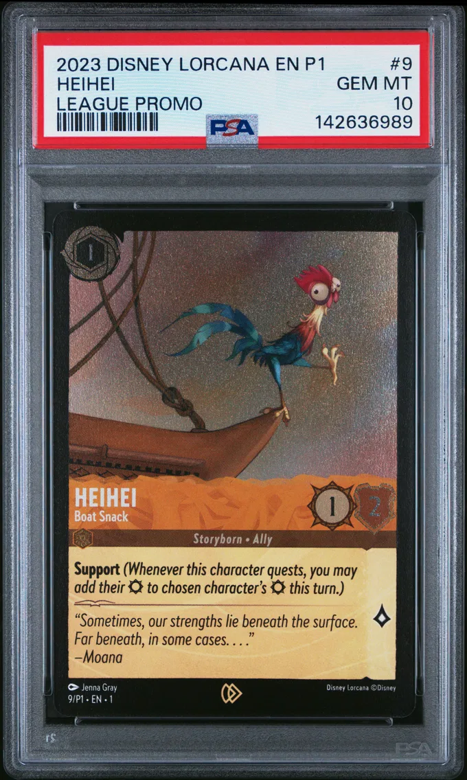 2023 #9 Heihei - Boat Snack PSA 10 Disney Lorcana EN P1-Promo