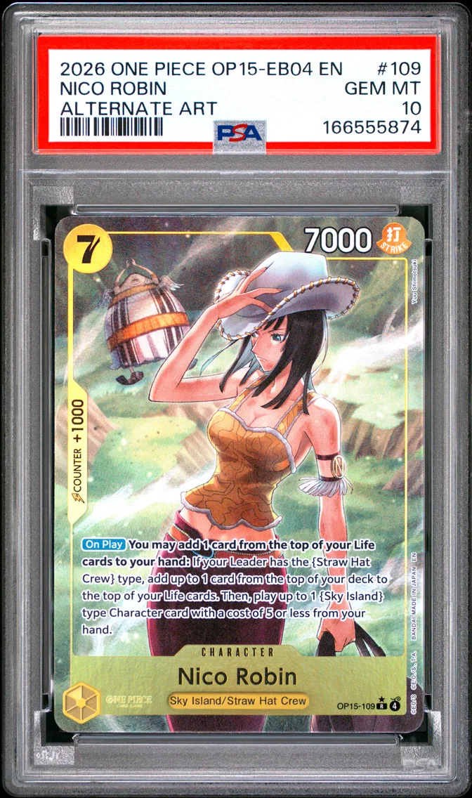 2026 #109 Nico Robin PSA 10 One Piece OP15-EB04-Adventure on Kami's Island