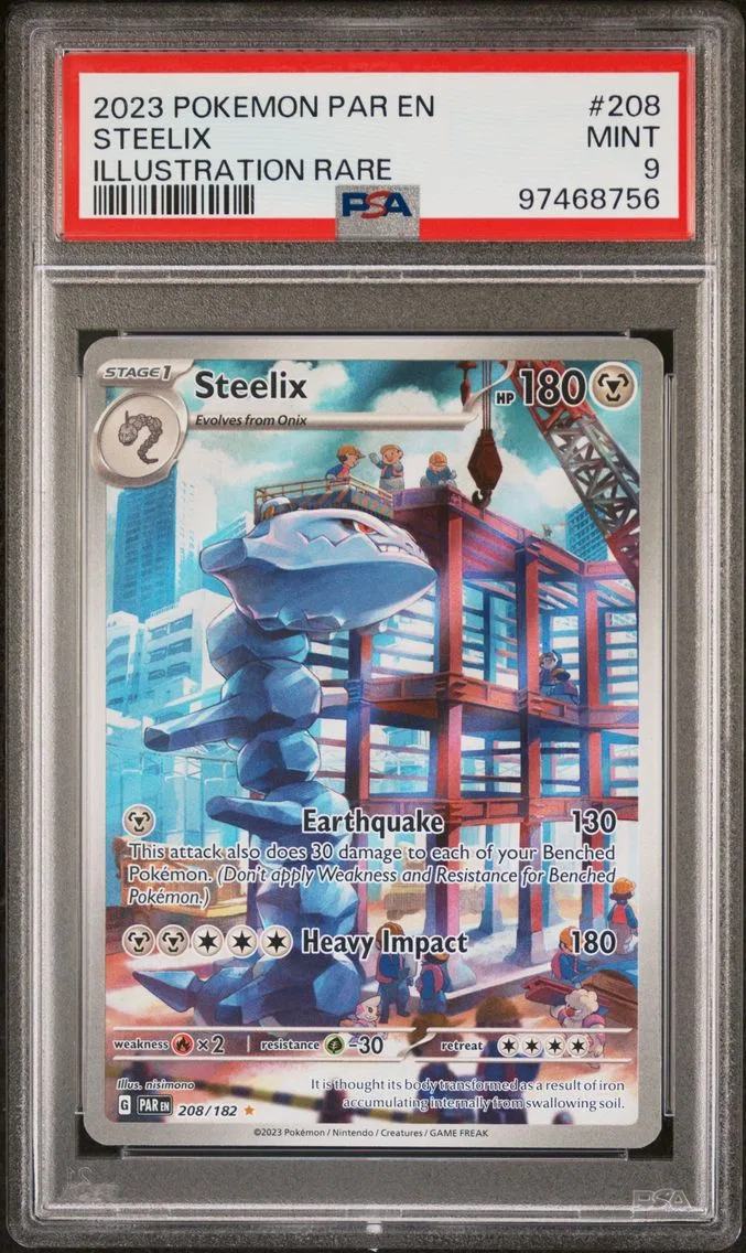 2023 #208 Steelix PSA 9 Par EN-Paradox Rift