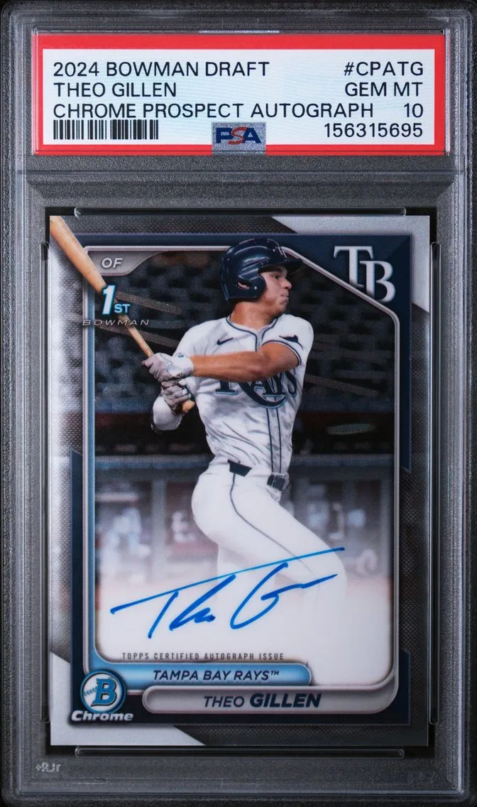 2024 #CPATG Theo Gillen PSA 10 Bowman Draft Chrome Prospect Autographs