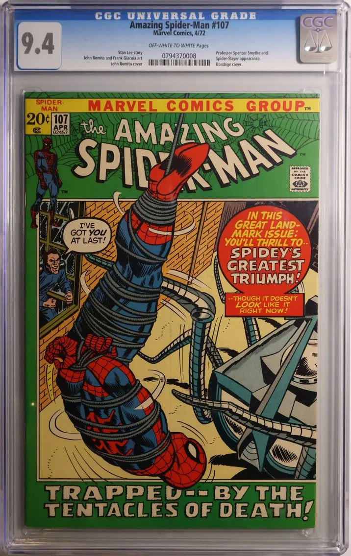 1972 #NA 1972 Amazing Spider-Man #107 CGC 9.4 Marvel Comics CGC 9.4