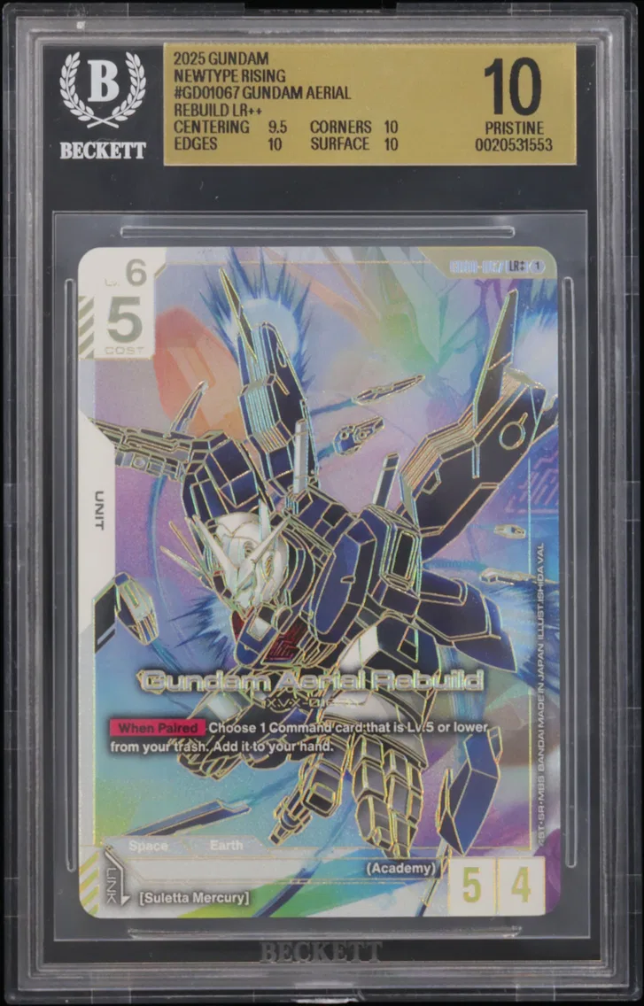 2025 #GD01067 Gundam Aerial Rebuild LR++ BGS 10 GUNDAM CARD GAME Newtype Rising