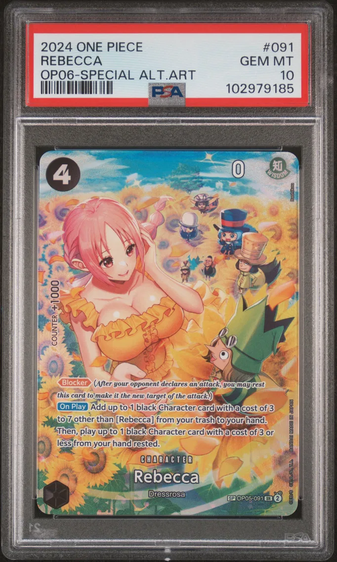 2024 #091 Rebecca PSA 10 One Piece OP06-Wings of the Captain