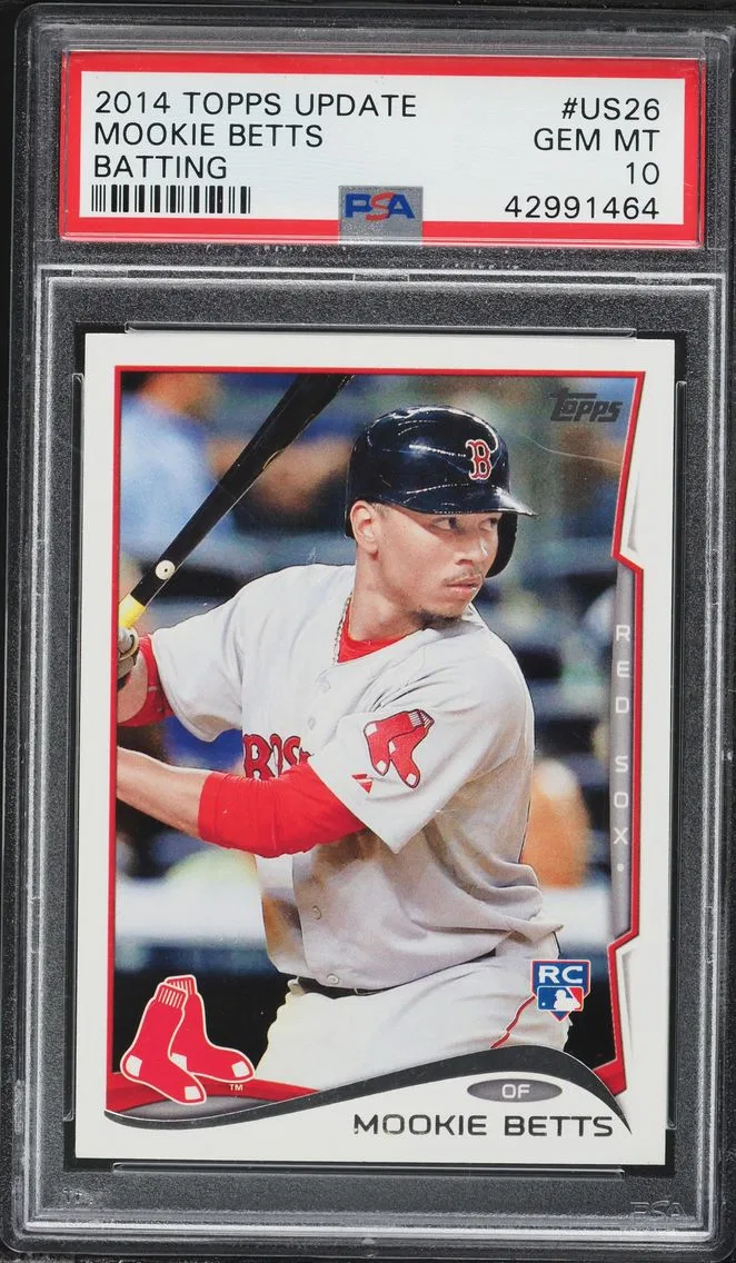 2014 #US26 Mookie Betts PSA 10 Topps Update Baseball