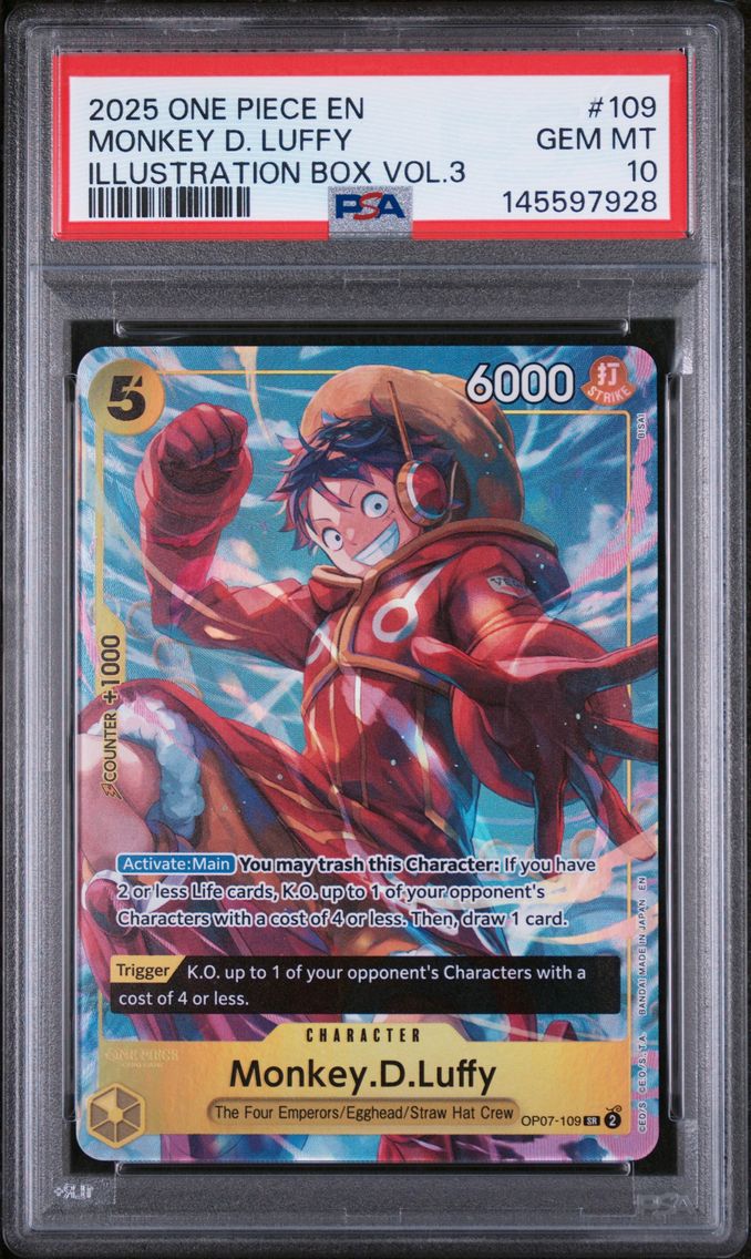 2025 #109 Monkey D. Luffy PSA 10 One Piece Promos