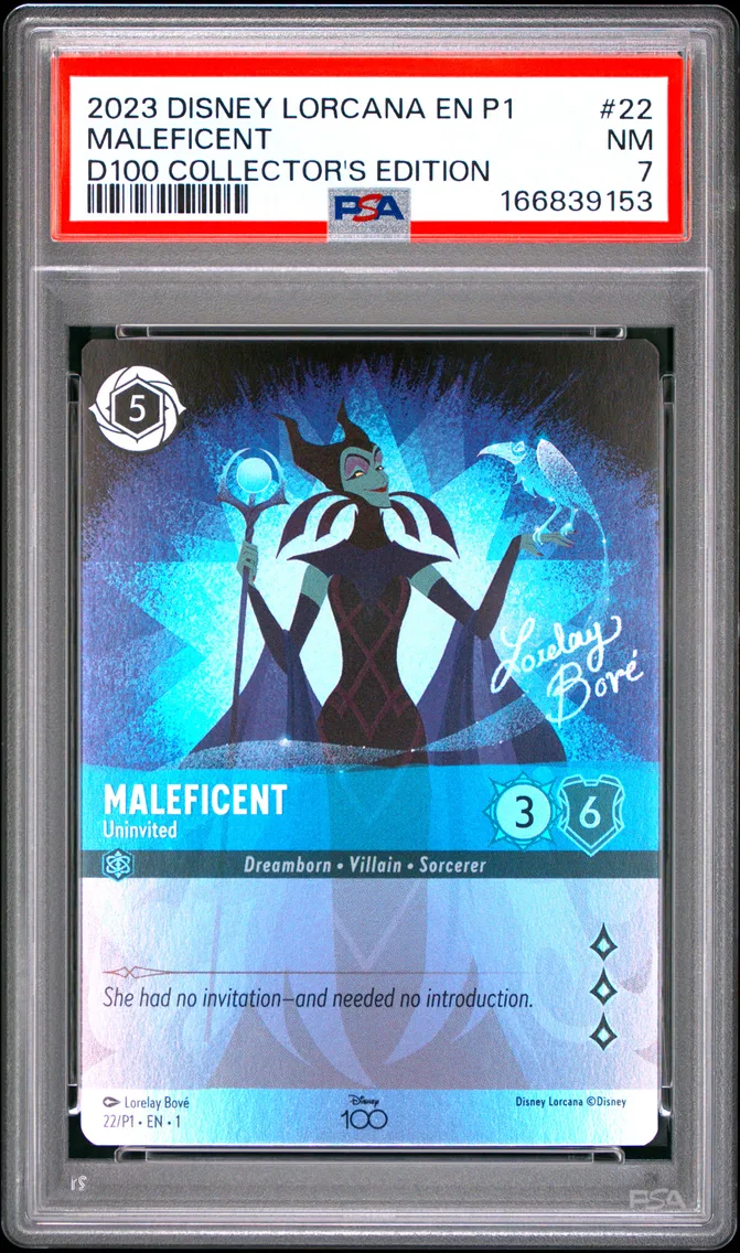 2023 #22 Maleficent - Uninvited PSA 7 Disney Lorcana EN P1-Promo