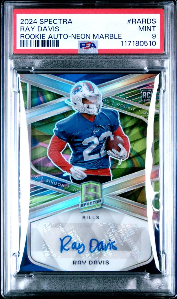 2024 #RARDS Ray Davis PSA 9 Panini Spectra Rookie Autographs
