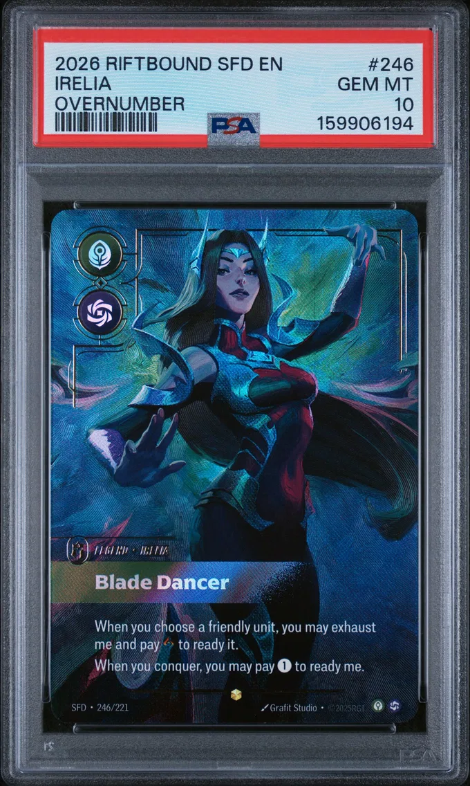 2026 #246 Irelia - Blade Dancer PSA 10 Riftbound: League of Legends Sfd-Spiritforged