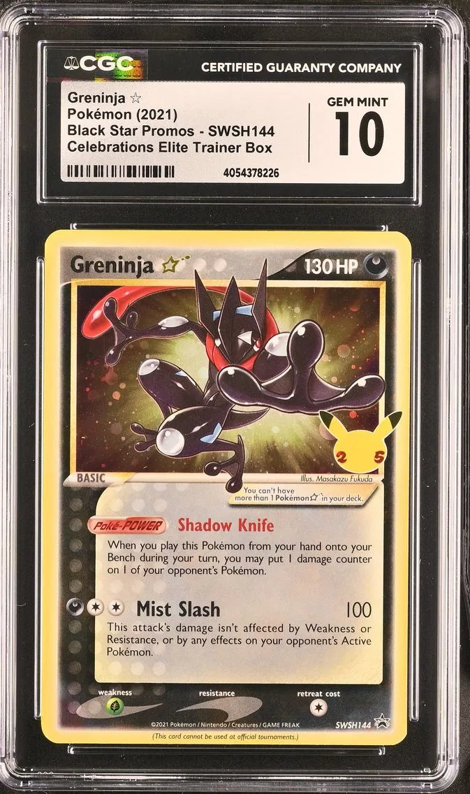 2021 #SWSH144 Greninja CGC 10 Black Star Promos - Sword & Shield - English