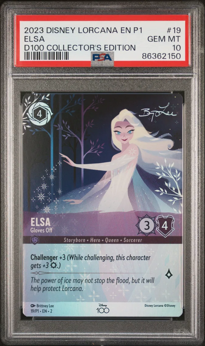 2023 #19 Elsa - Gloves Off PSA 10 Disney Lorcana EN P1-Promo