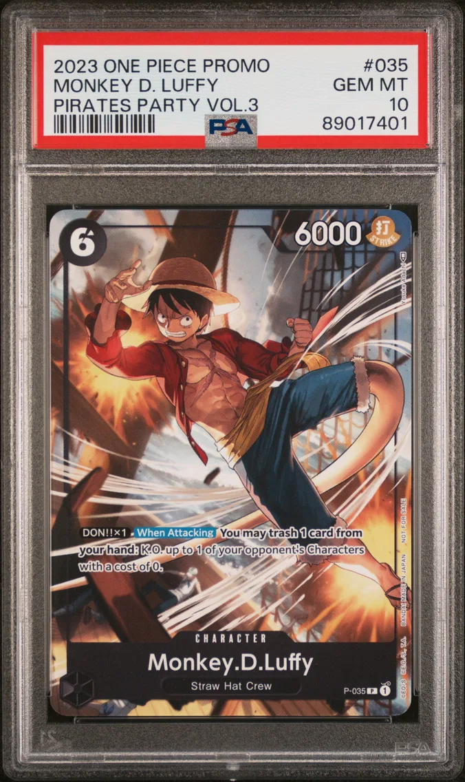 2023 #035 Monkey D. Luffy PSA 10 One Piece Promos