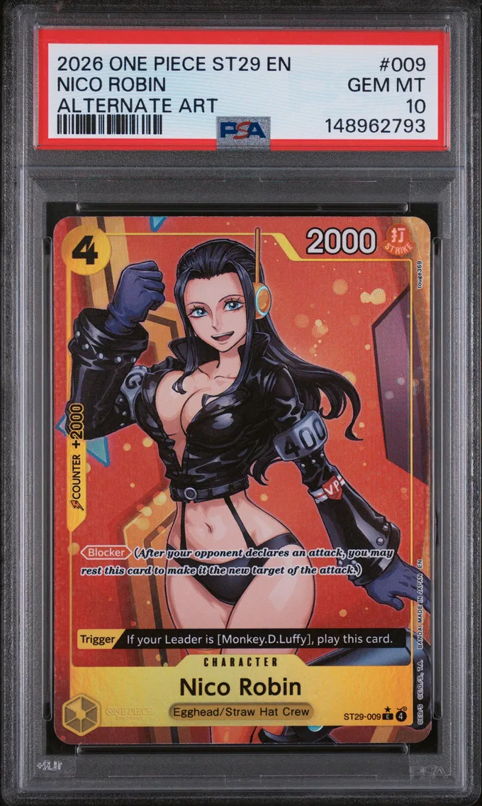 2026 #009 Nico Robin PSA 10 One Piece Starter Deck ST29-Egghead