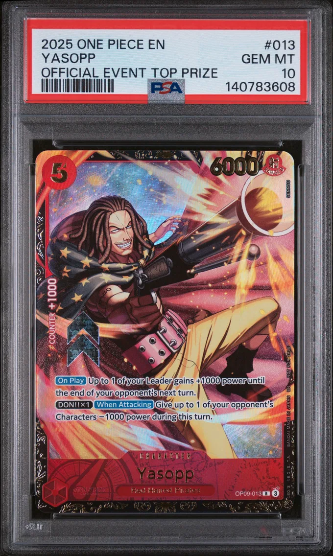 2025 #013 Yasopp PSA 10 One Piece Promos