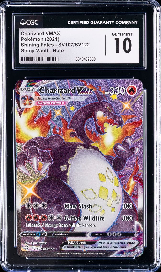 2021 #SV107 Charizard VMAX CGC 10 Shining Fates - English Pokemon