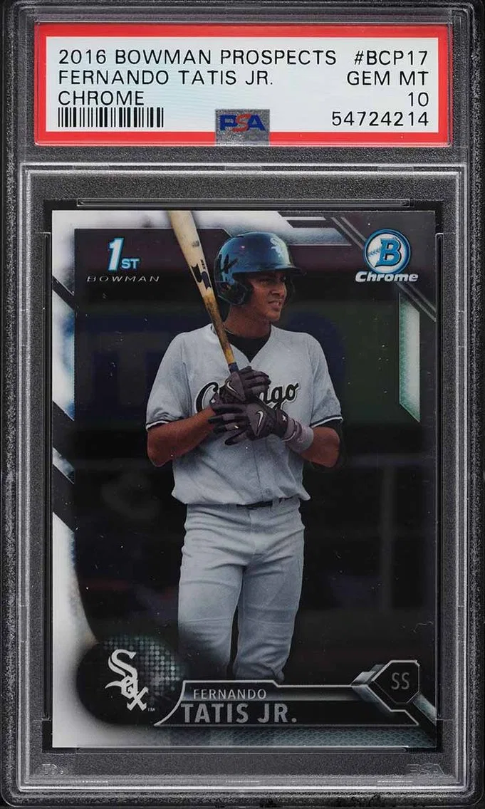 2016 Bowman Chrome Fernando Tatis Jr. PROSPECT #BCP17 PSA 10 GEM MINT
