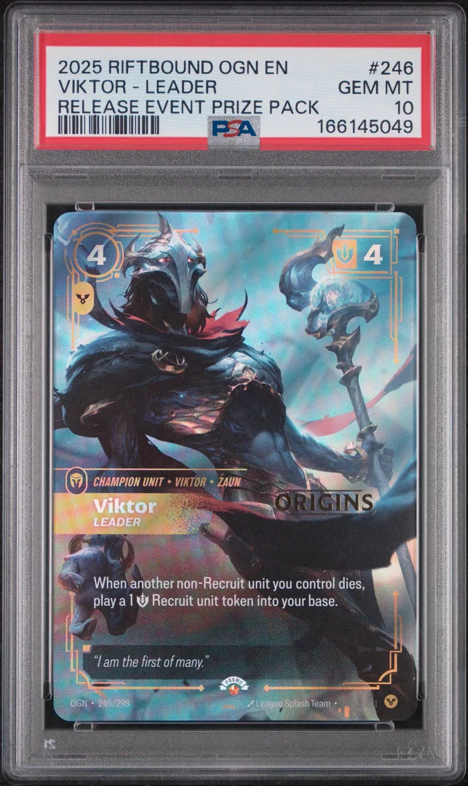 2025 #246 Viktor - Leader PSA 10 Riftbound: League of Legends Ogn-Origins